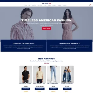 Fashion lifestyle ecommerce shop